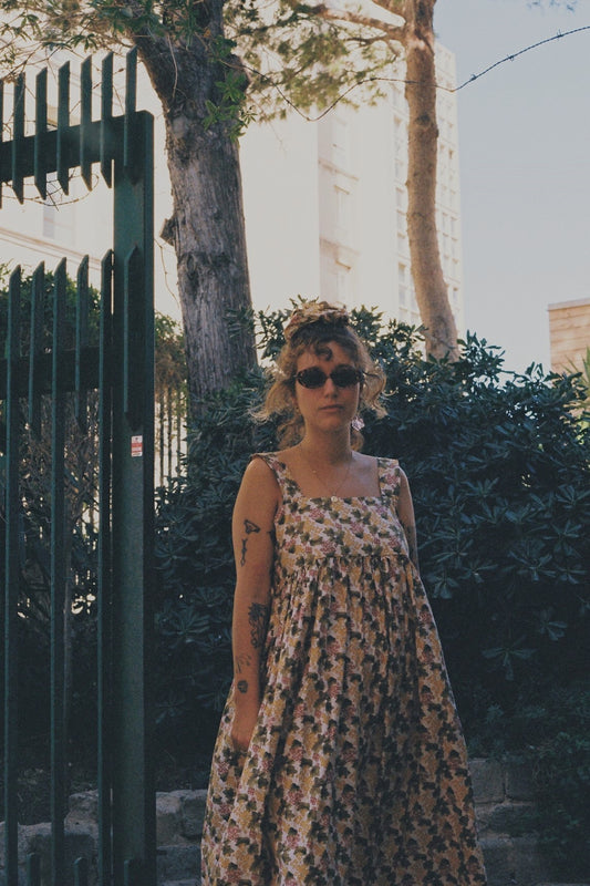 Robe longue Hélène - Cerises et griottes