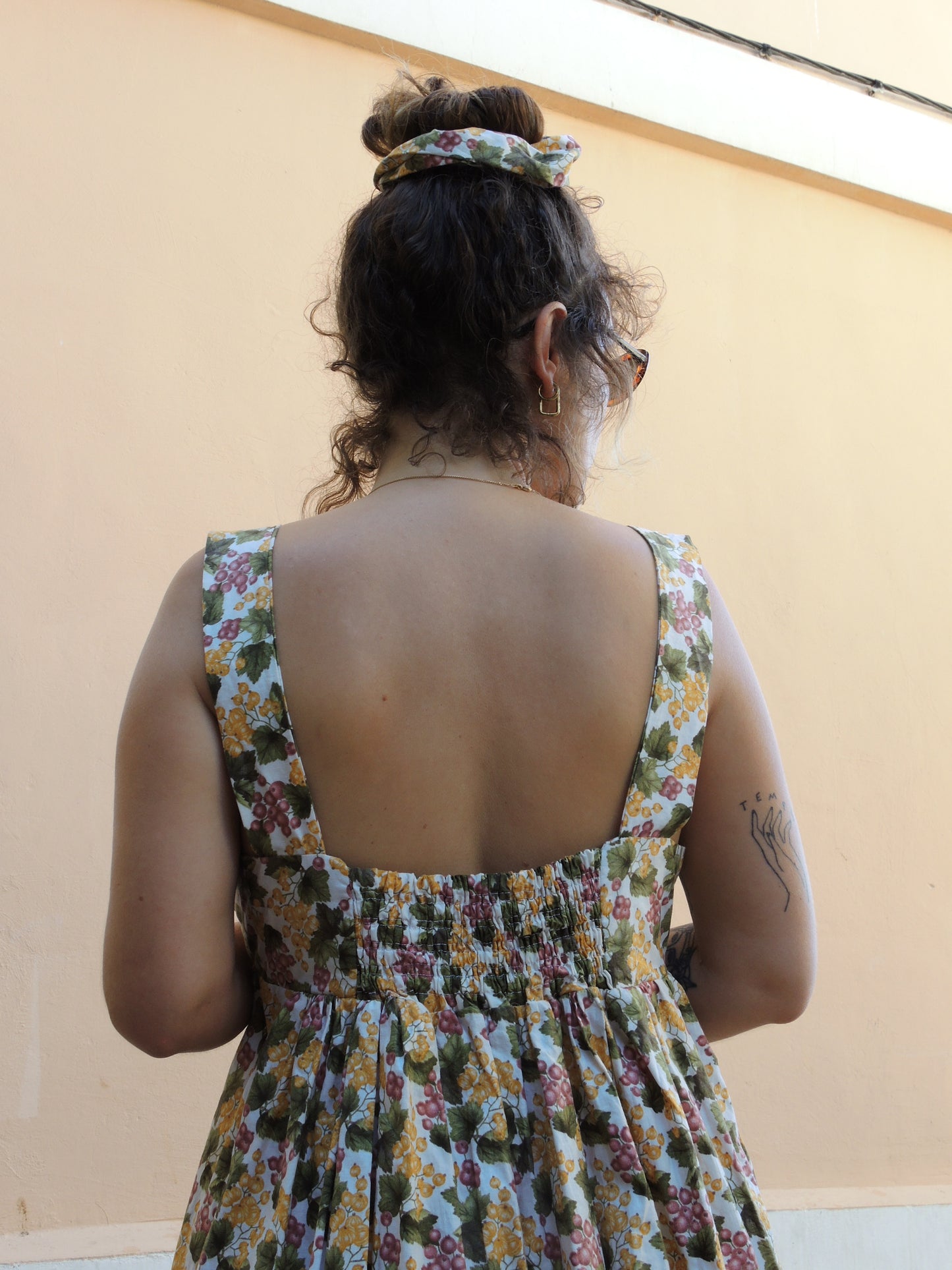 Robe longue Hélène - Cerises et griottes