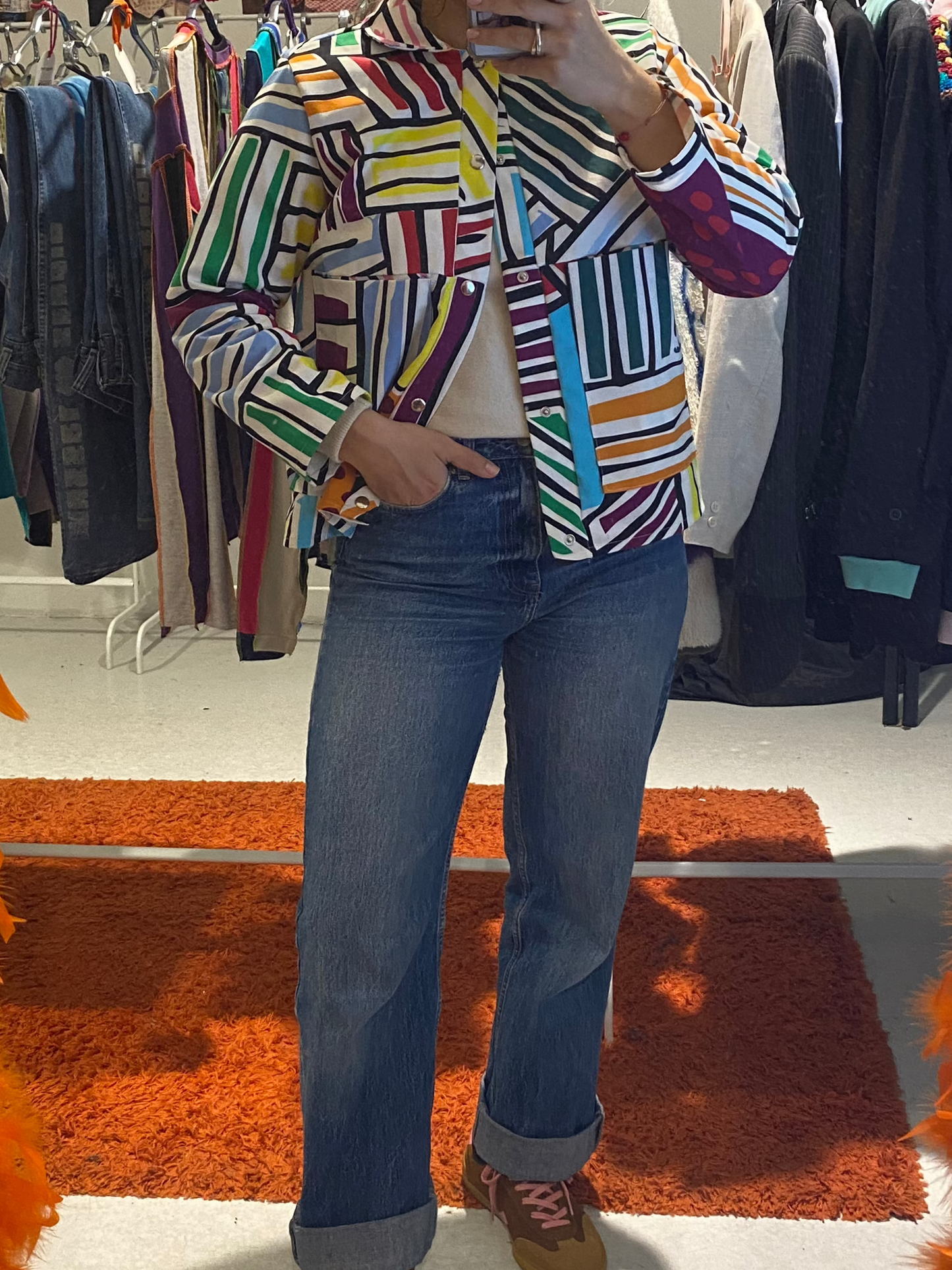 Blouson Brigitte - Géométrie multico