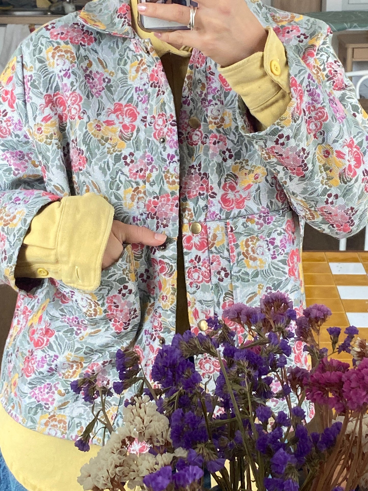 Blouson Brigitte - Brocard fleuri