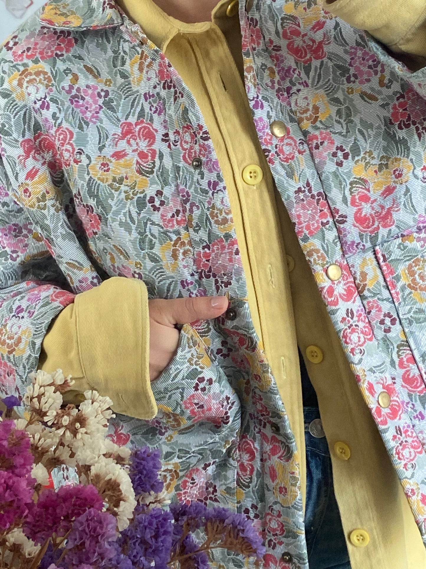 Blouson Brigitte - Brocard fleuri