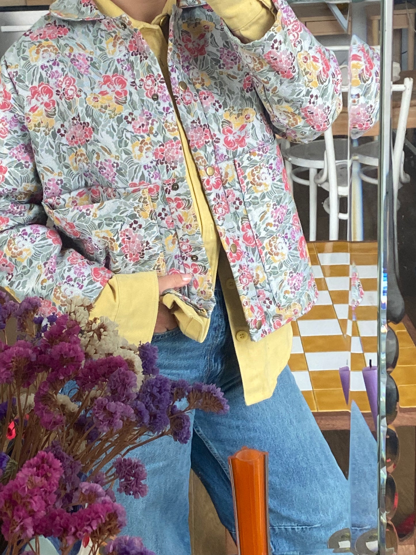 Blouson Brigitte - Brocard fleuri