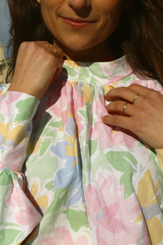 Précommande - Blouse Déborah - fleurs pastel