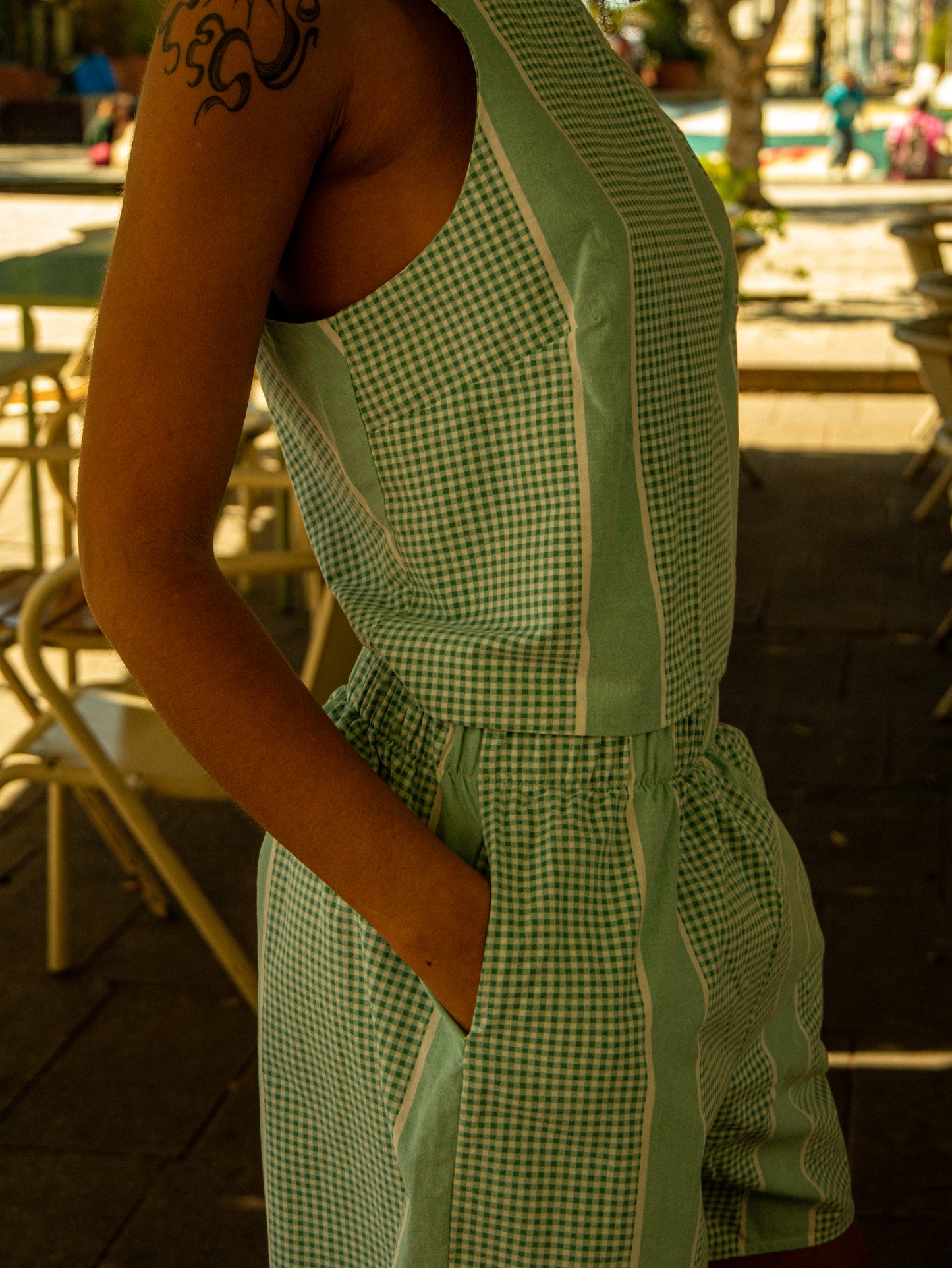 Top Ania - Vichy Menthe à l'eau