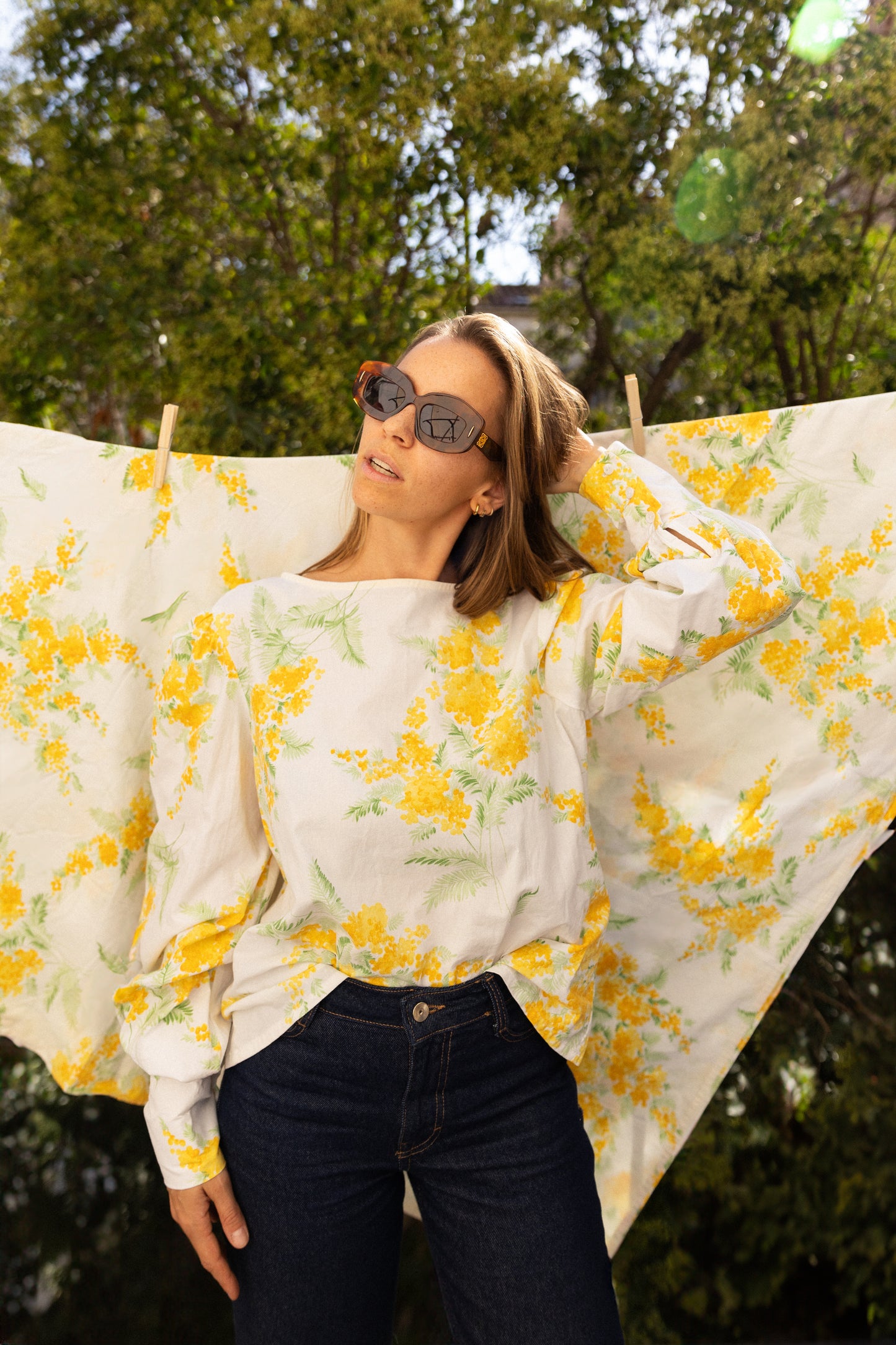 Blouse Déborah manches bouffantes - Mimosa