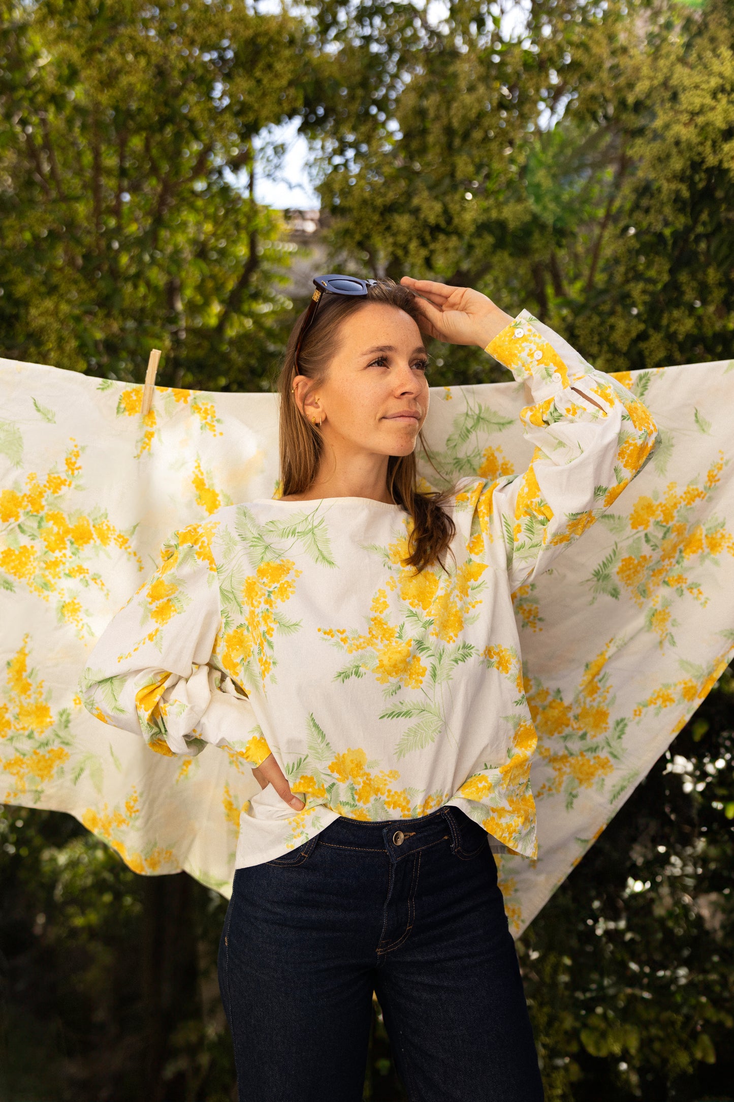 Blouse Déborah manches bouffantes - Mimosa