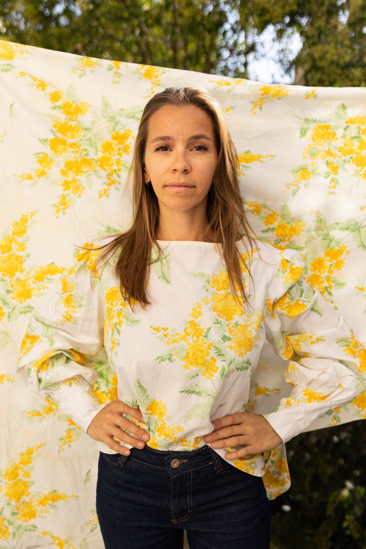 Blouse Déborah manches bouffantes - Mimosa