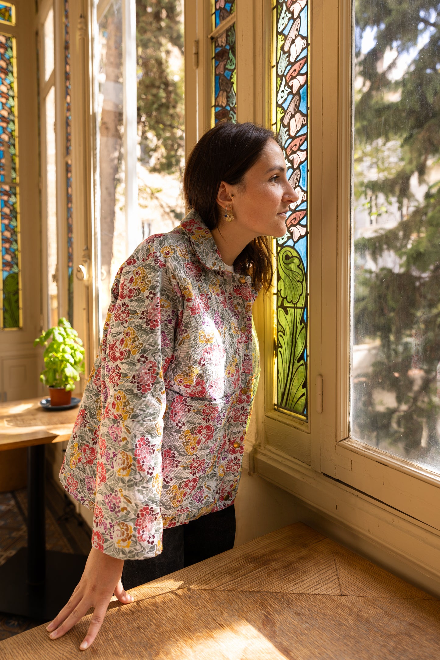 Blouson Brigitte - Brocard fleuri