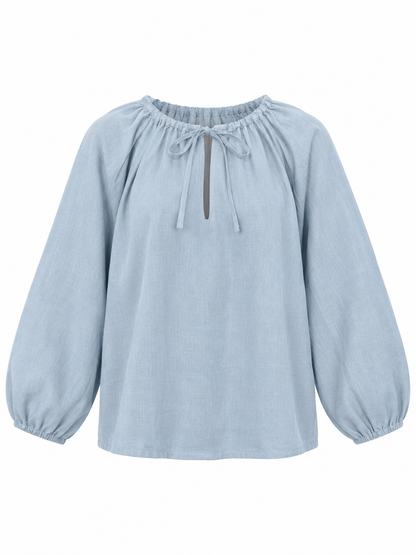 Blouse Songe - Lin bleu