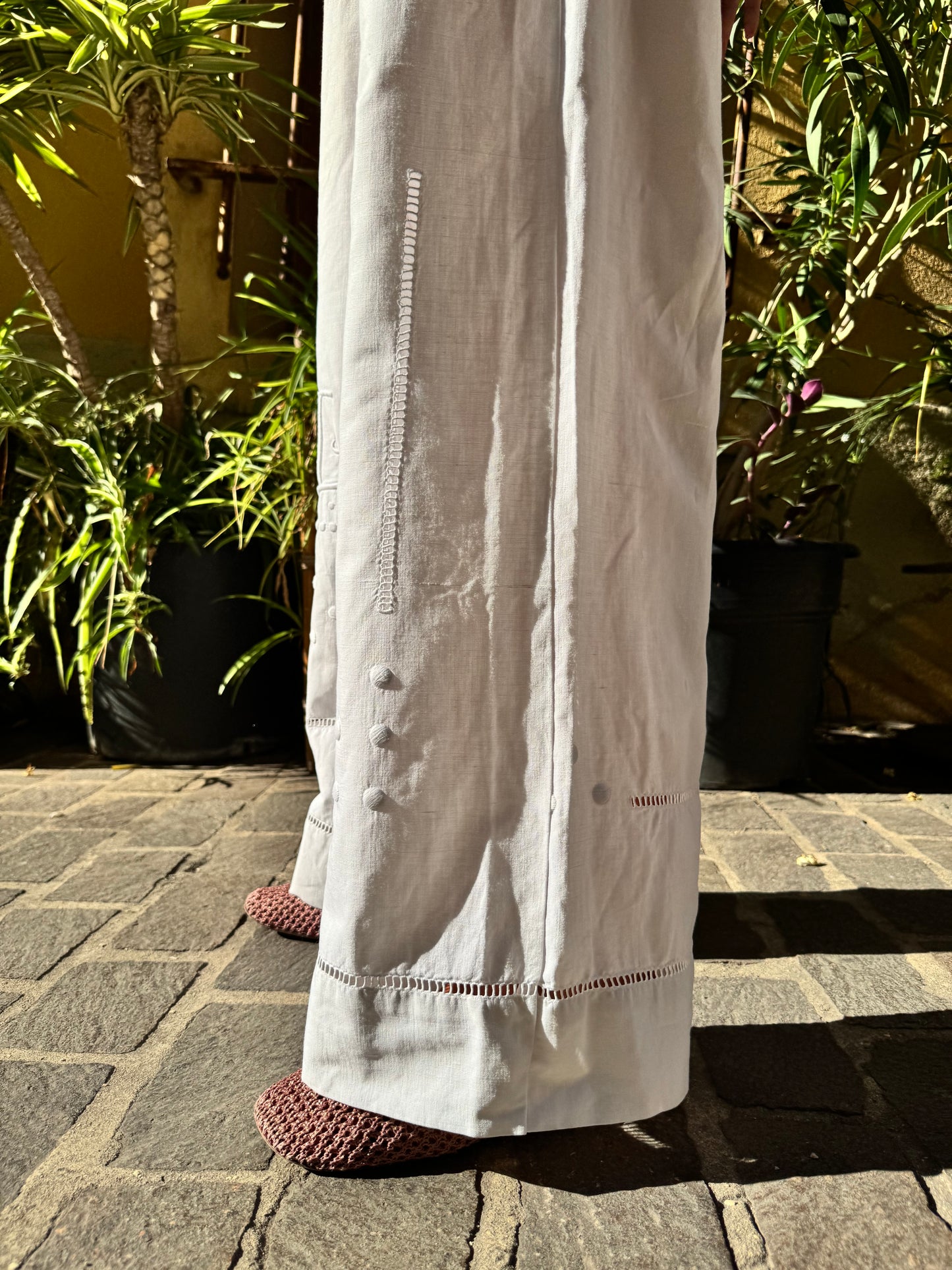 Pantalon drap - Pois et ligne