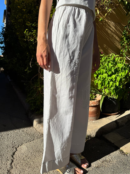 Pantalon drap - fleurs