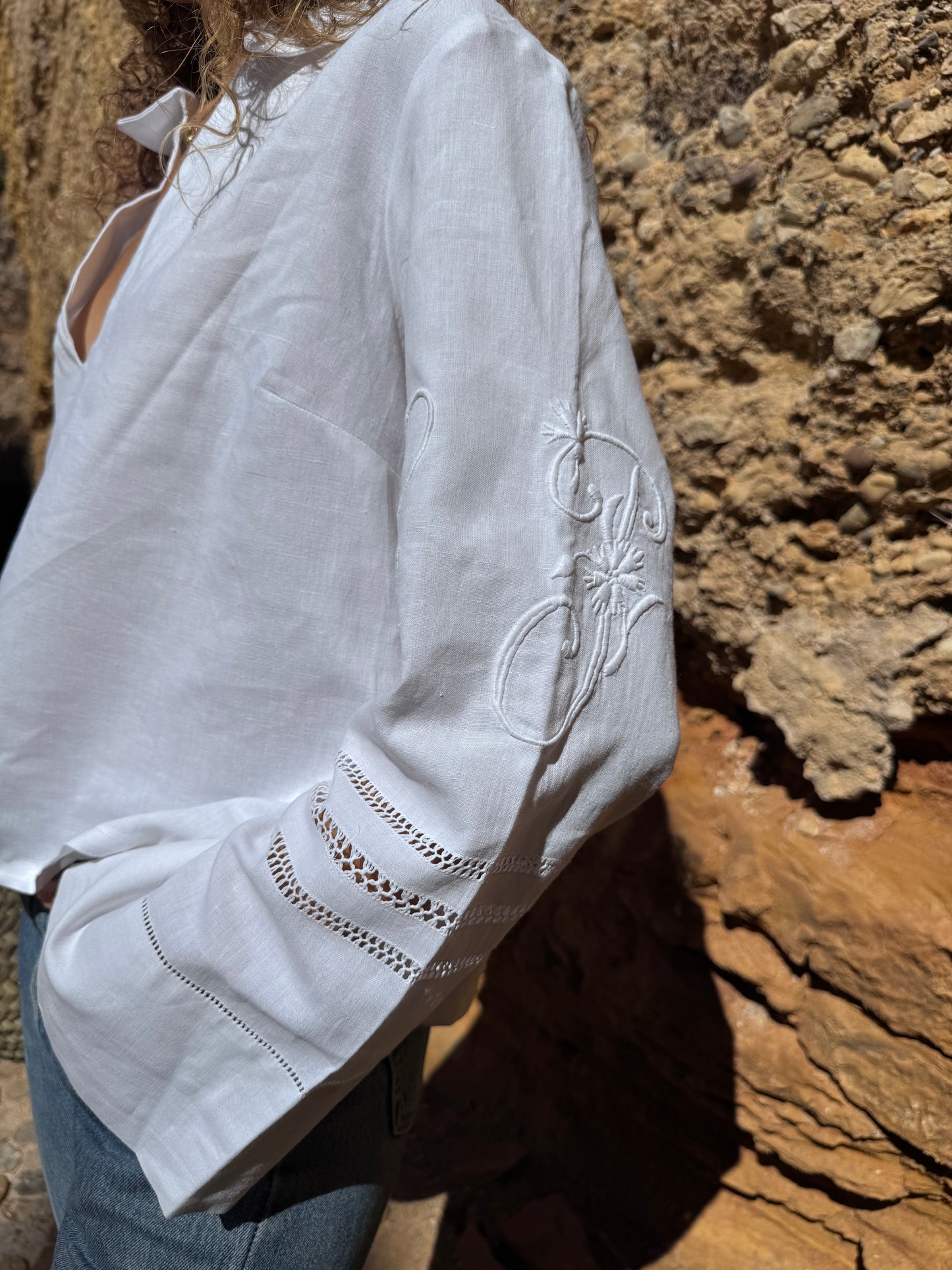 Vareuse - broderies initiales