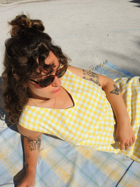 La robe chasuble Reversible - Vichy