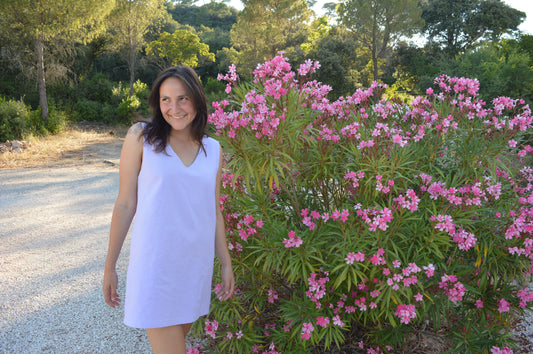 La robe chasuble - Lavande