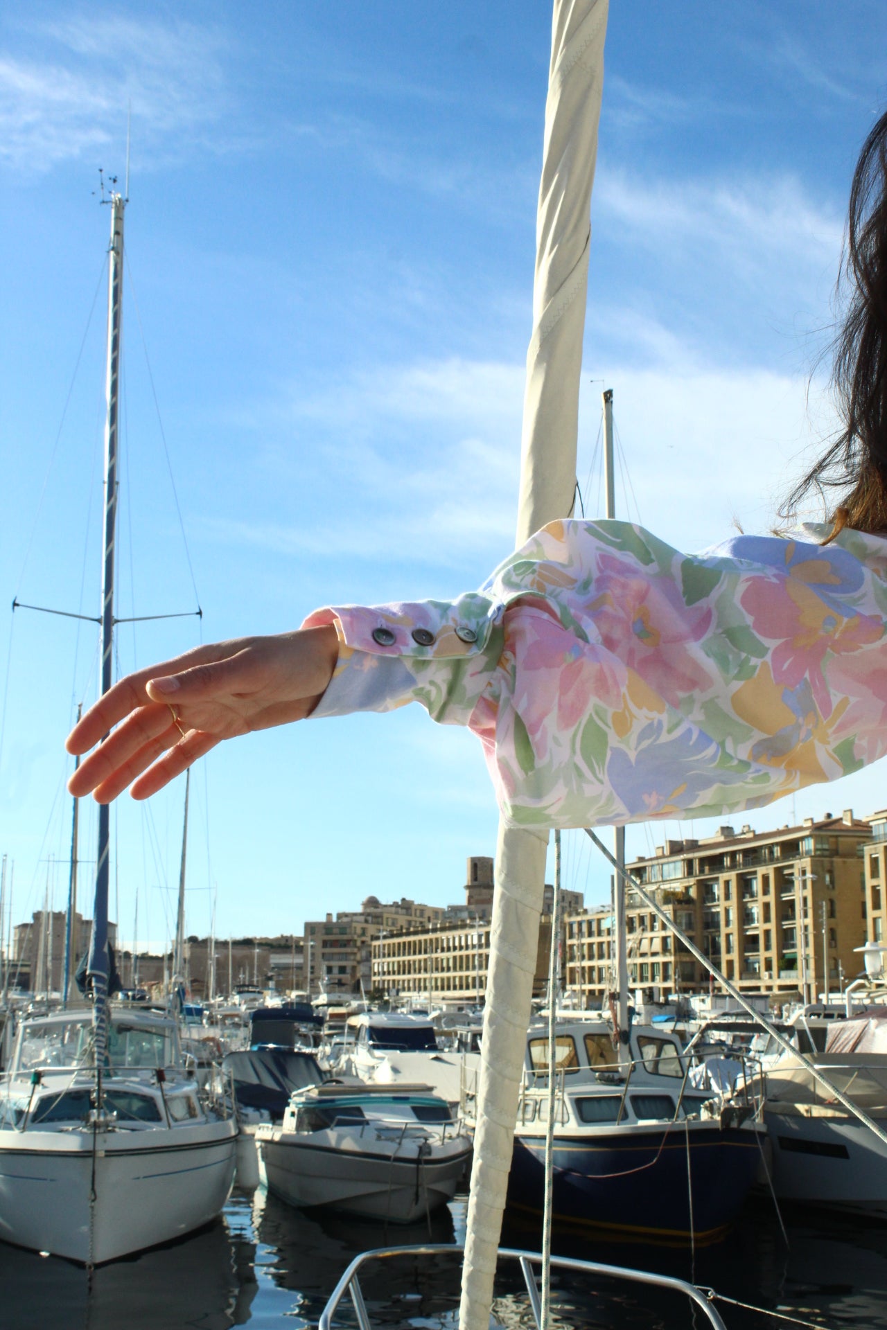 Précommande - Blouse Déborah  - fleurs pastel