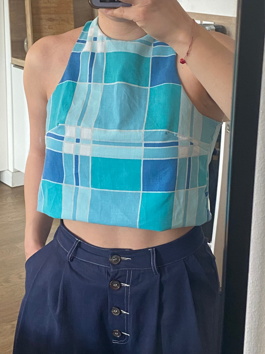 Top Ania - Bleu piscine