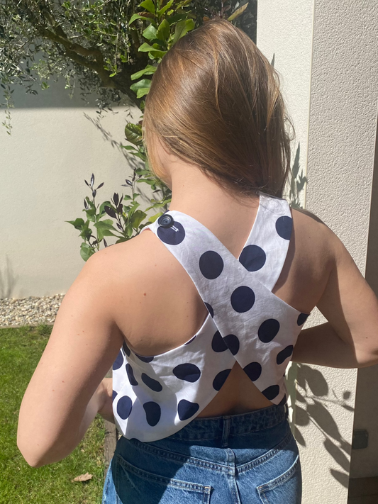 Top Ania - Pois noirs