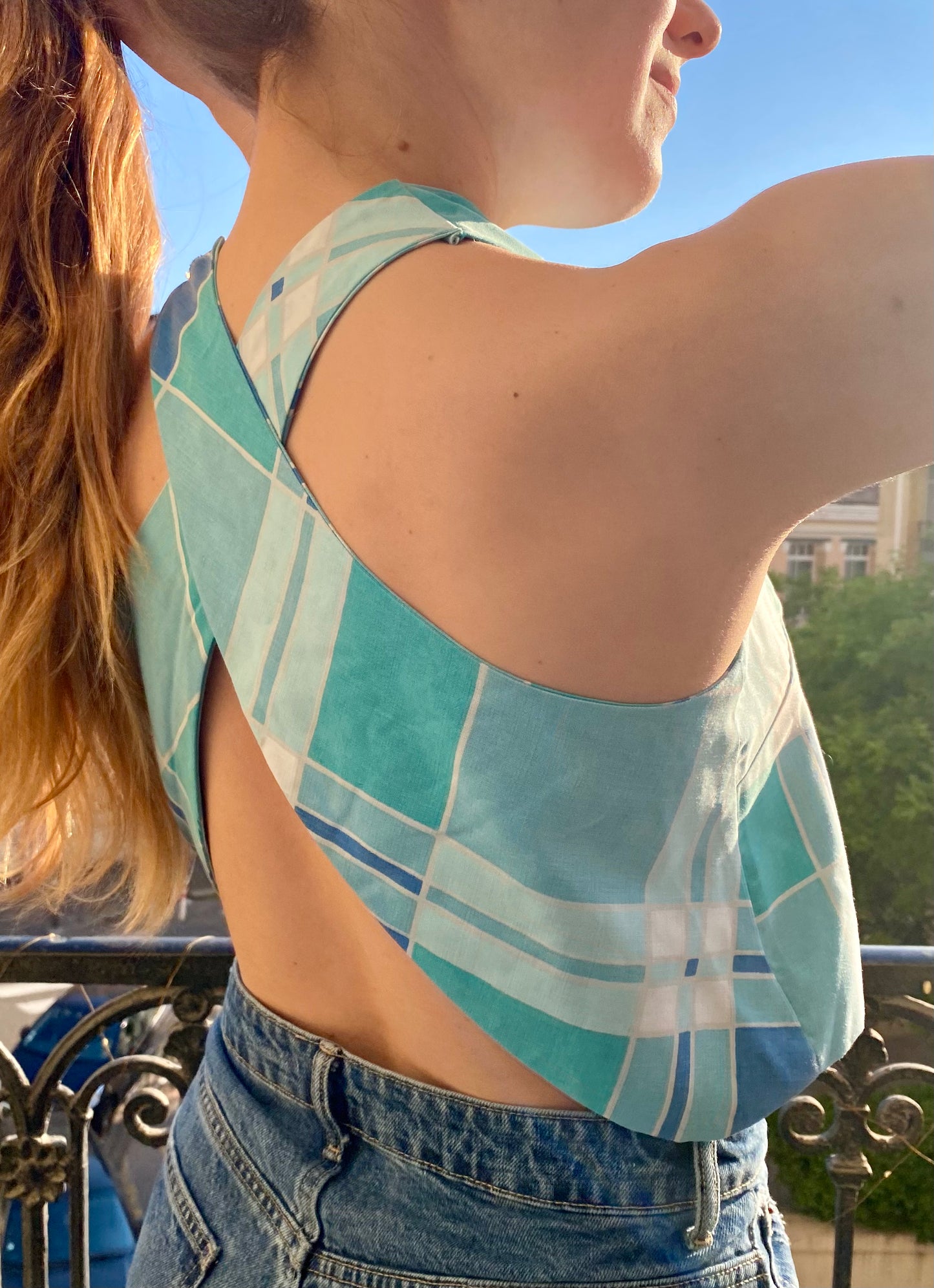 Top Ania - Bleu piscine