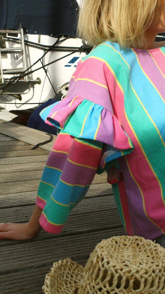 Blouse soleil - rayures disco