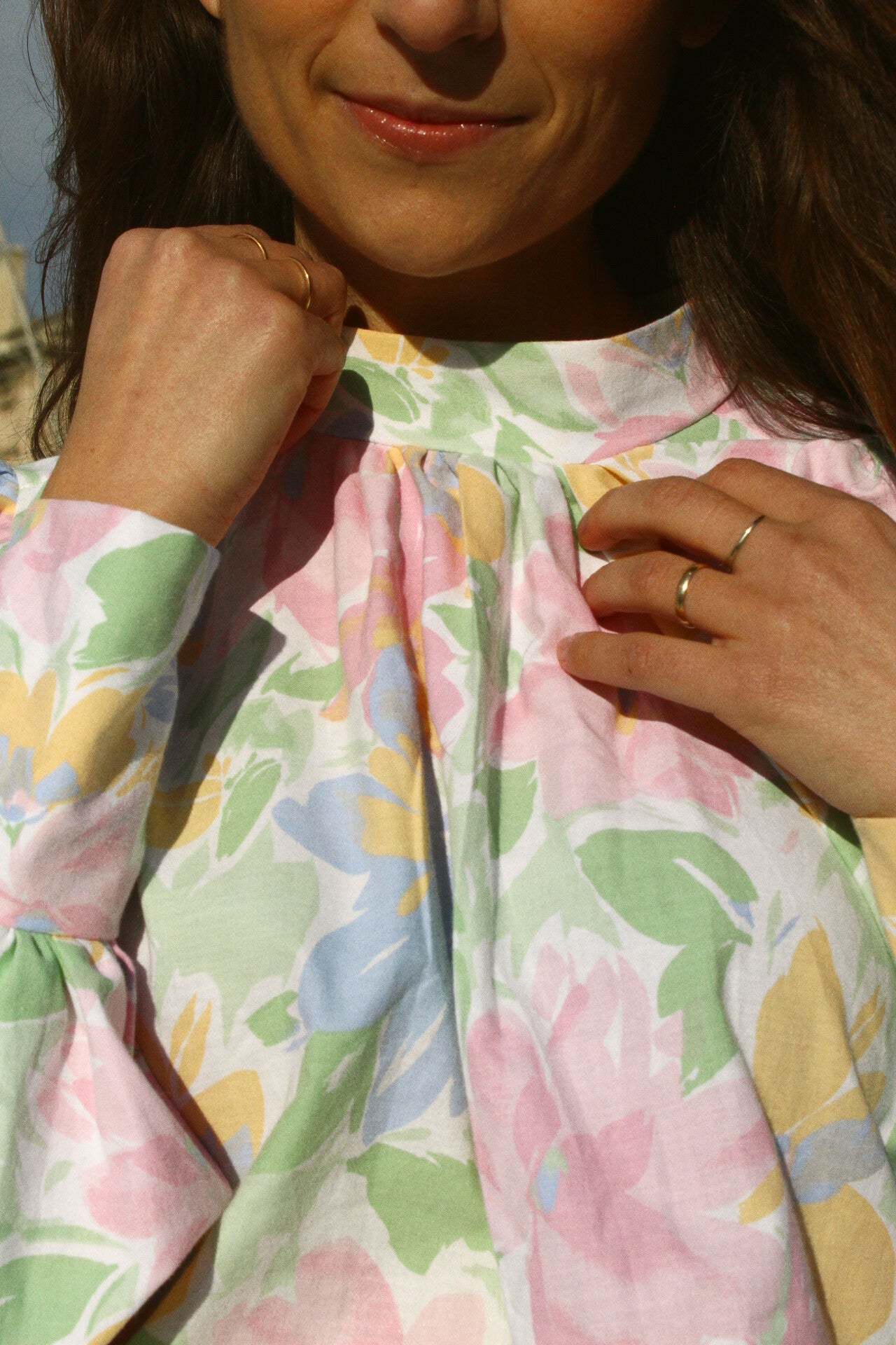 Précommande - Blouse Déborah  - fleurs pastel