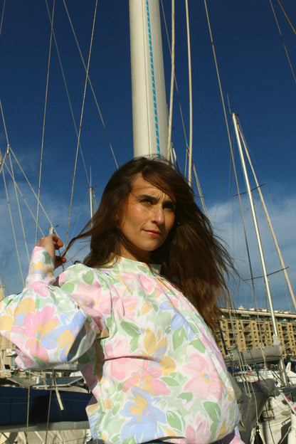 Précommande - Blouse Déborah  - fleurs pastel