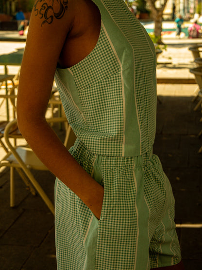 Top Ania - Vichy Menthe à l'eau