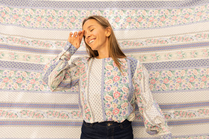 Blouse Déborah manches bouffantes - Lila