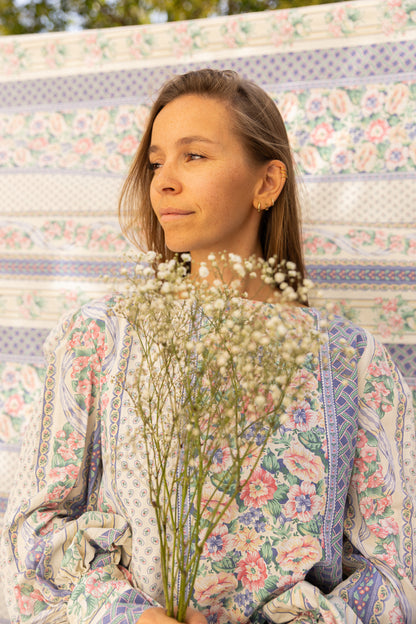 Blouse Déborah manches bouffantes - Lila